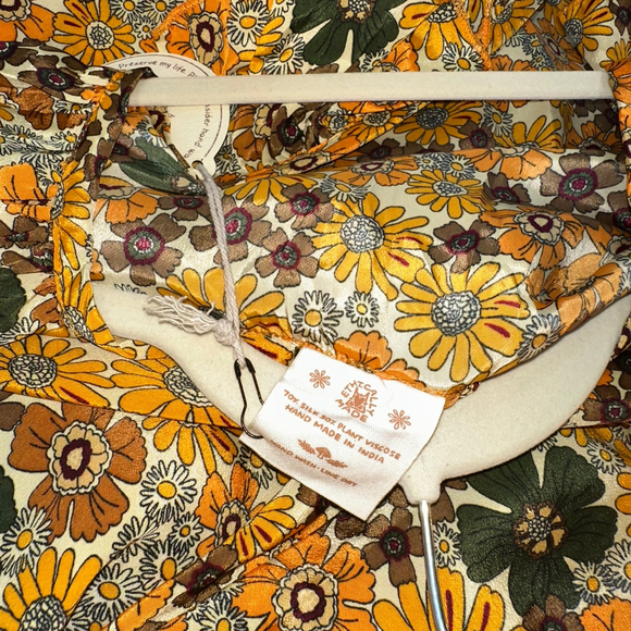 Floral Maxi Dress in Yellow and Green - Picture 9 of 9